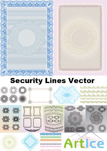 Security Lines Vector Textures Mix