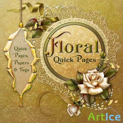 Floral Quick Pages, Papers and Tags