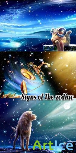 Signs of the zodiac - PSD