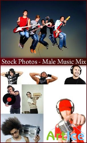 Stock Photos - Male Music Mix