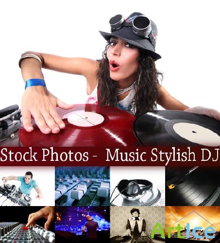Stock Photos -  Music Stylish DJ