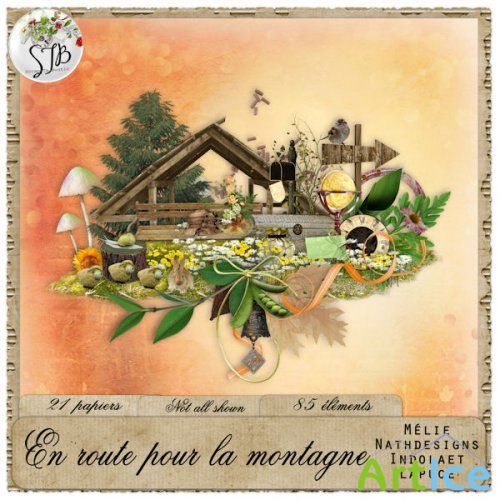 Scrap kit "On the way to the mountains"