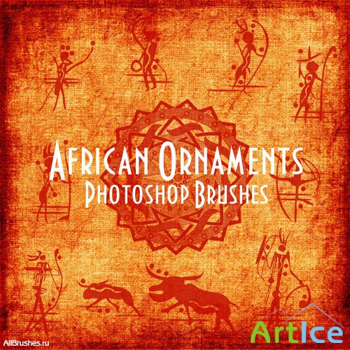 African Ornaments Brushes