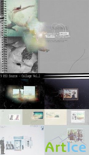 9 PSD Source - Collage Vol.1
