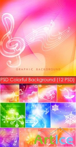 PSD Source - Colorful Background (PSD  -  )