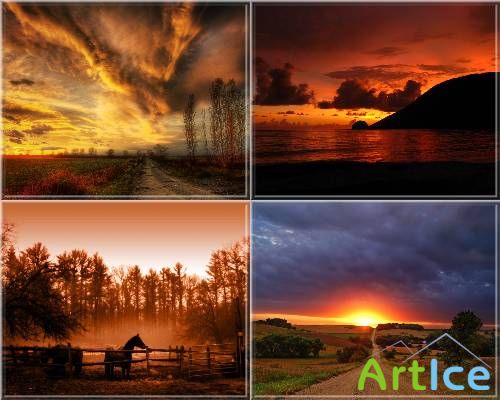 36 Wallpapers Unforgettable Sunsets of a Sun