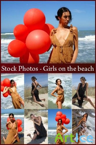 Stock Photos - Girls on the beach