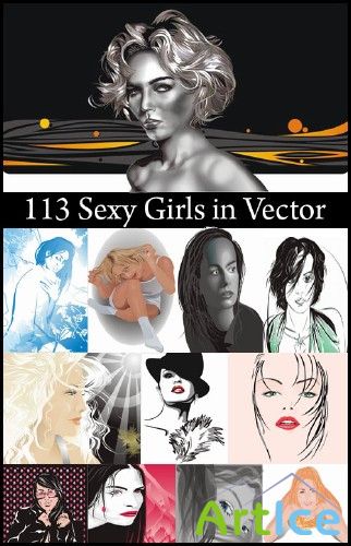 113 Sexy Girls in Vector