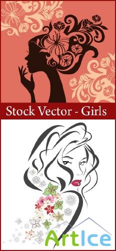 Stock Vector - Girls 2 ai + eps