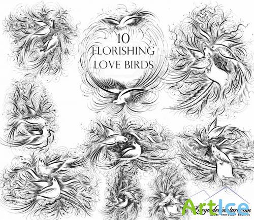 Flourishing Love Birds
