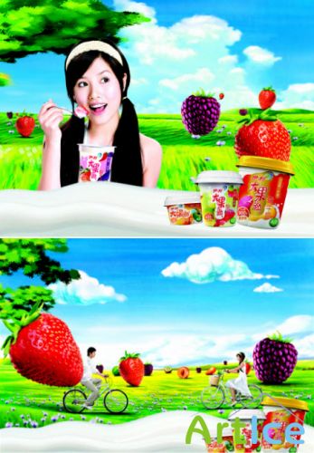 PSD  Milk and fruits