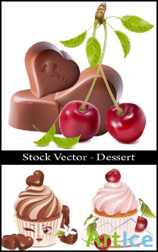 Stock Vector - Dessert