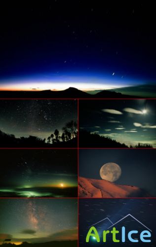 Clipart - A starry Sky & The Universe