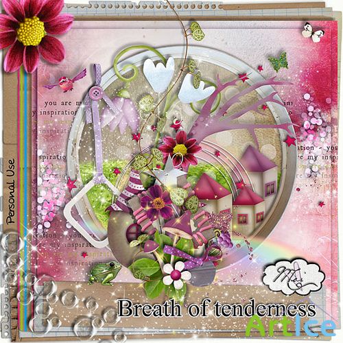 Scrap set "Breath of tenderness"