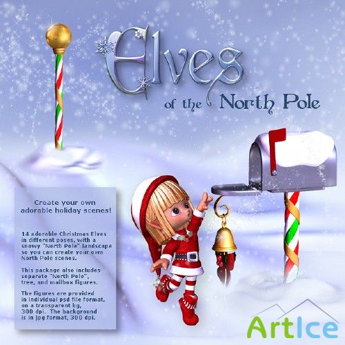 Elves at the North Pole -     