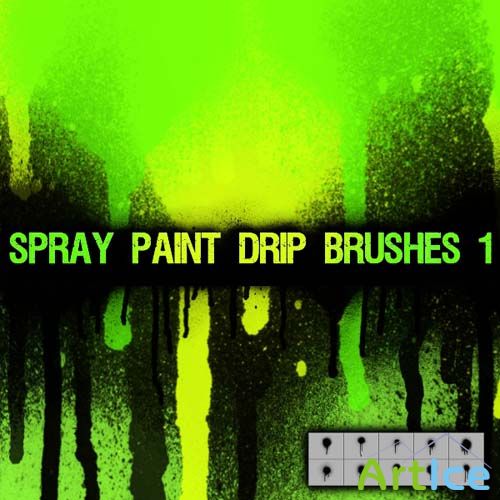 Spray Paint Drip 1 Brush