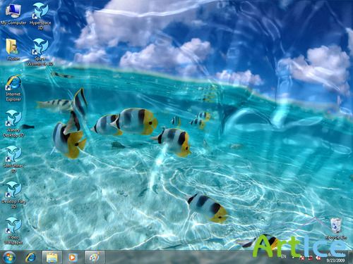 Watery Desktop 3D ScreenSaver v3.5.2.0 Portable