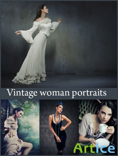 Stock Photo - Vintage woman portraits