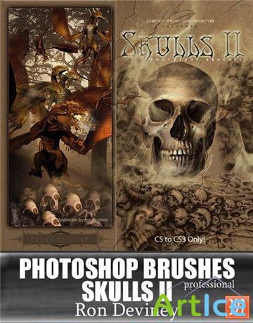    - "Photoshop Brushes Skulls 2 Professional"