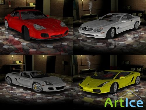 AutoWorld Garage 3D Screensaver 1.3
