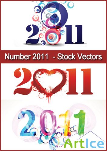 Number 2011 (Mix 1) - Stock Vectors