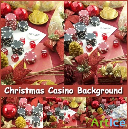 Christmas Casino Background - Stock Photos