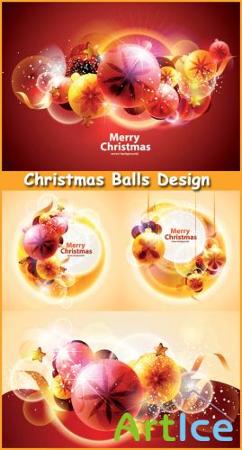 Christmas Balls Design - Stock Vectors