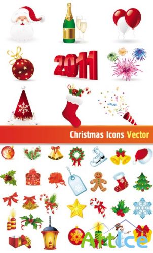 Christmas Icons Vector