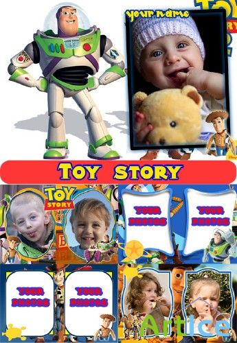   "Toy story" (6 PSD + 6 PNG)