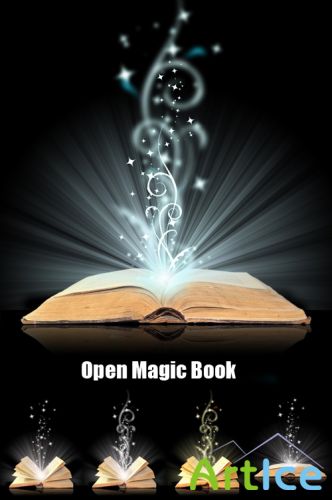 Stock Photos - Open Magic Book