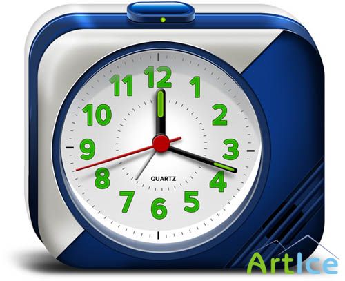 Download Electronic Alarm Clock PSD