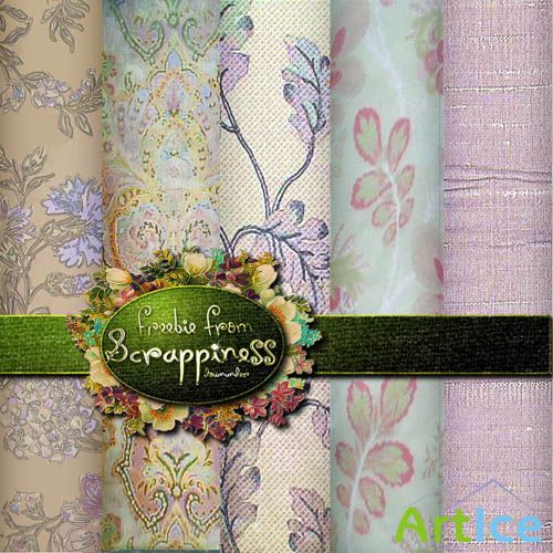 Textures - Vintage Flowers Fabric