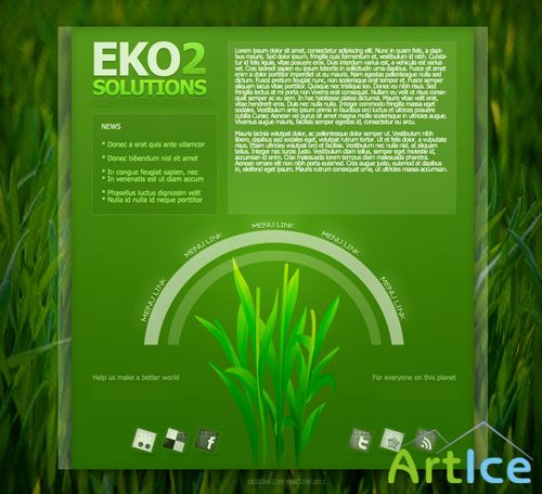 Eko Solutions 2 PSD Web Template