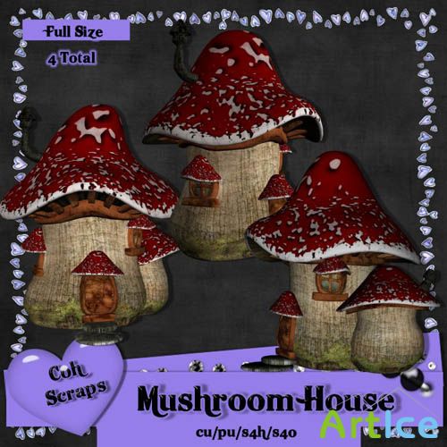 Scrap-kit - Mushroom House