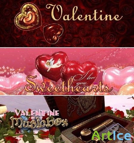   3PlaneSoft    : Valentine 3D Screensaver, Sweethearts 3D Screens