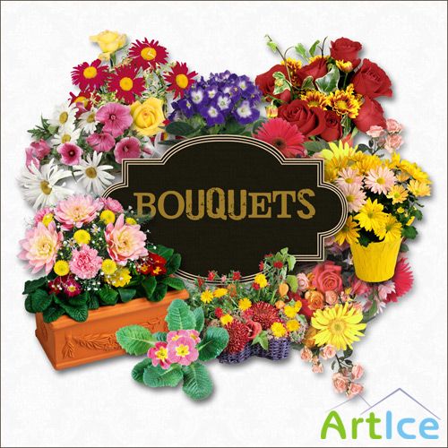 Scrap-kit - Bouquets #4