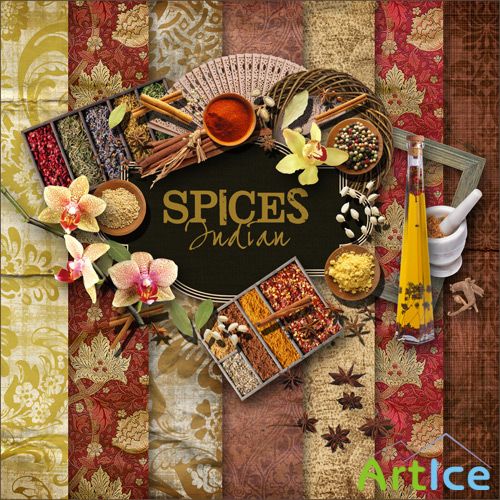 Scrap-set - Spices Indian