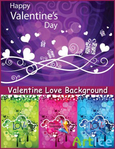 Valentine Love Background - Stock Vectors