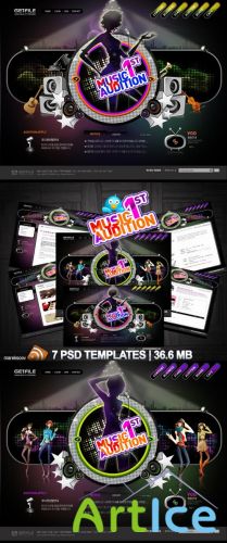 Music Audition Templates PSD Nr.70