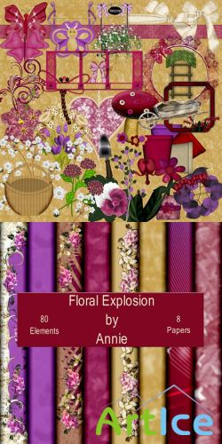Scrap-set - Floral Explosion