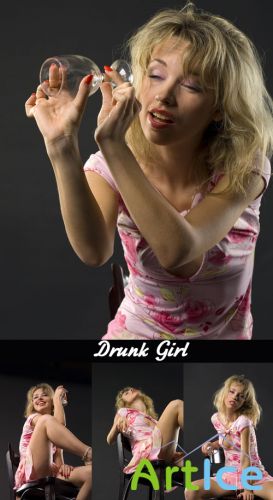 Drunk Girl - Stock Photos