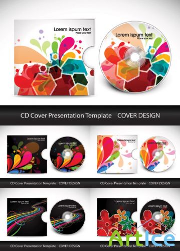 CD Cover Presentation Design - Stock Vectors