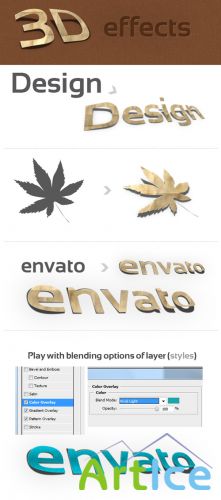 3D Photoshop Action v.1 (paper effect) - GraphicRiver