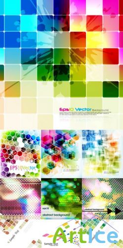 Mosaic Vector Backgrounds Collection