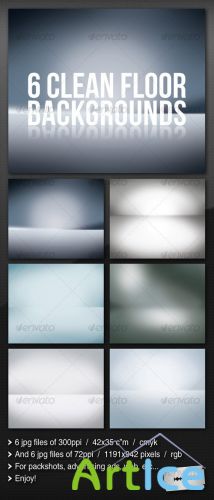 GraphicRiver 6 Clean Floor Reflect Backgrounds