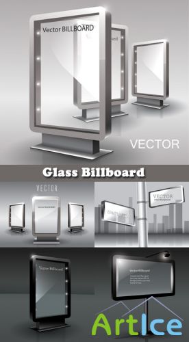 Glass Billboard - Stock Vectors