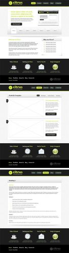 MediaLoot Citrus Marketing Website Template PSD and PNG - RETAIL