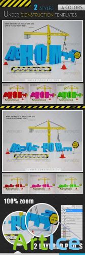 Under Construction Templates - 2 Styles - 4 Colors - GraphicRiver