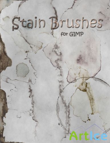 Stain Brushes for GIMP