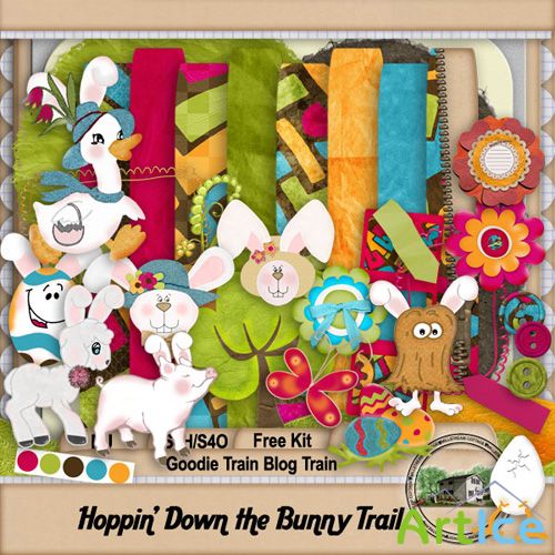 Scrap-set - Happin Down The Bunny Trail
